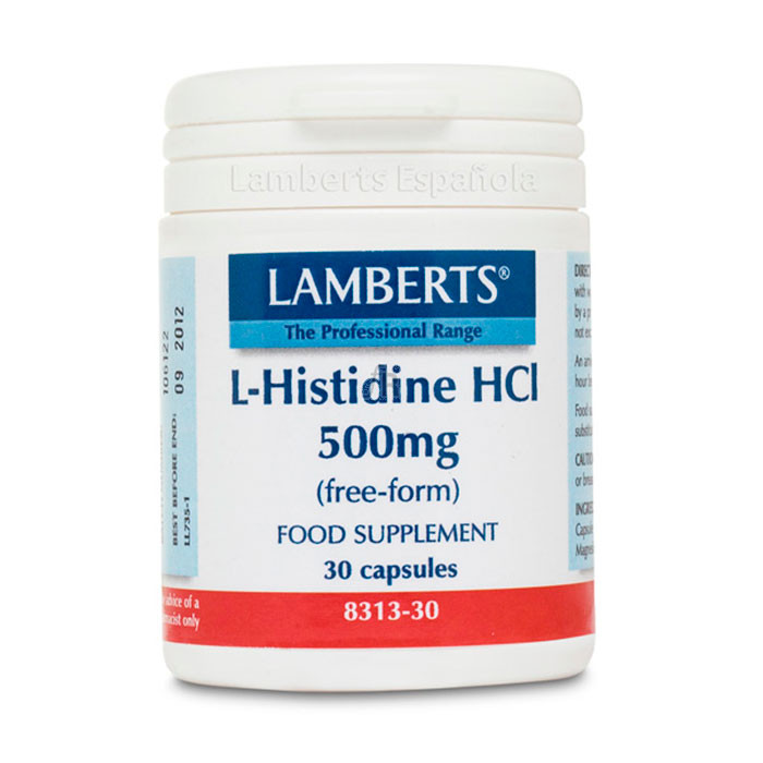 Lamberts L-Histidina Hcl 500Mg 30 Capsulas