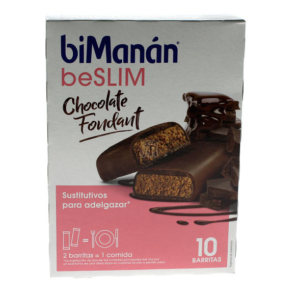 Bimanán Barrita Chocolate Fondant 10Unidades