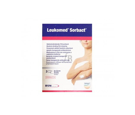 Leukomed Sorbact Apósito 5X7,2Cm 3Unidades - Farmacia Ribera