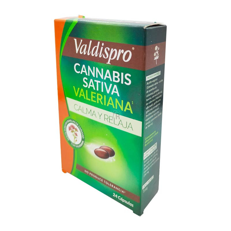 Valdispro Cannabis Sativa Valeriana 24 Cápsulas