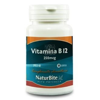 Naturbite Vitamina B12 250 Mcg 60 Comp