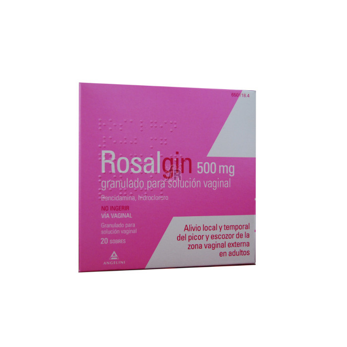 Rosalgin (500 Mg Granulado Solucion Vaginal 20 Sobres) - Angelini