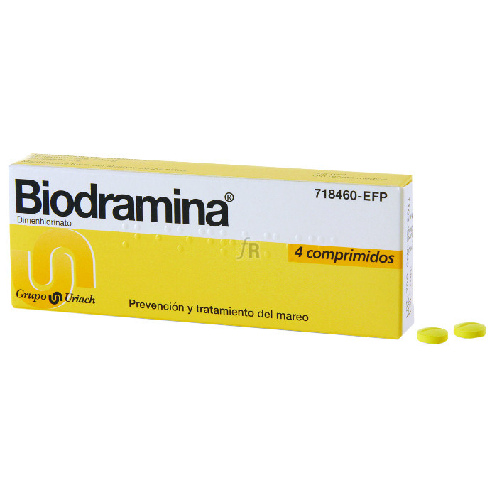 Biodramina (50 Mg 4 Comprimidos) - Aquilea-Uriach