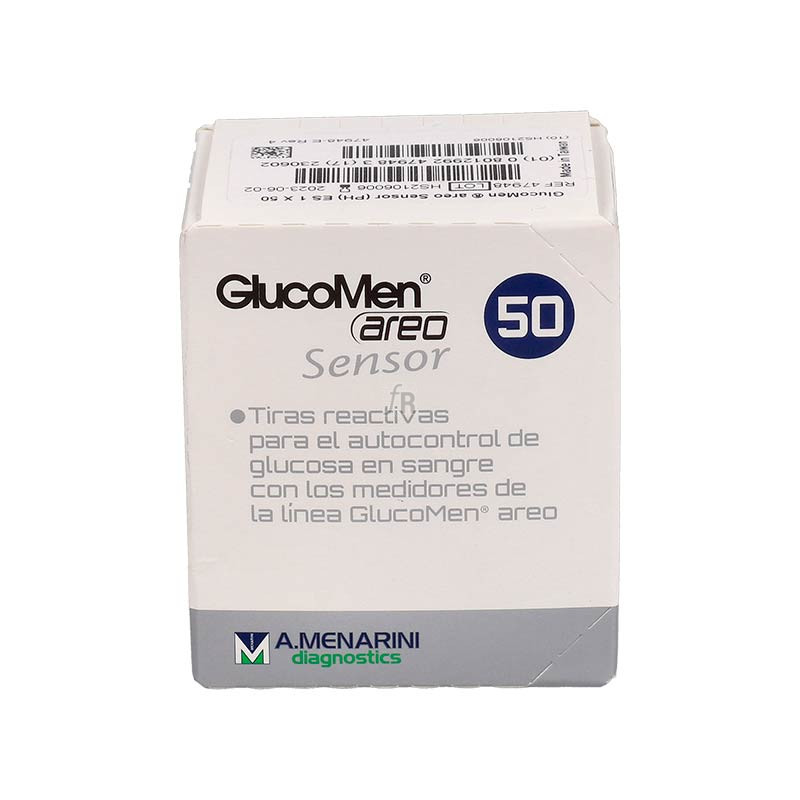 Tiras Reactivas Glucemia Glucomen Areo Sensor 50