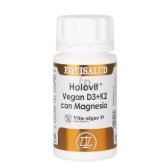 Equisalud Holovit Vegan D3+K2 Con Magnesio 50 Caps