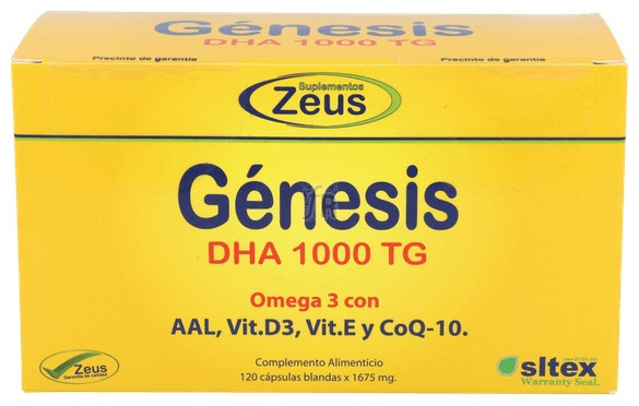 Genesis Dha Tg 1000 Omega-3 120 Cápsulas - Zeus