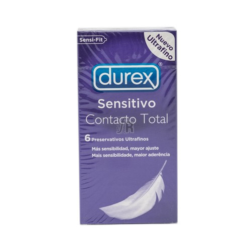 Preservativos Durex Contacto Total Ultrafinos 6 Und.