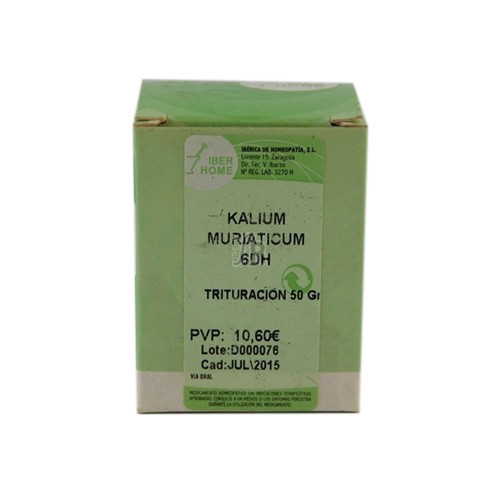 Kalium Muriaticum 6Dh Trituracion 50 Gr Iberhome