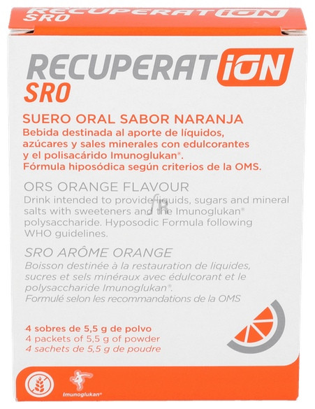 Recuperation 4 Sobres Naranja ( 800 Ml)