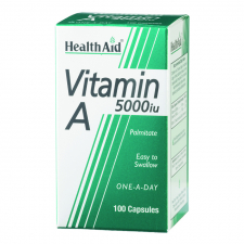 Vitamina A 5.000 UI 100 Cápsulas - Health Aid