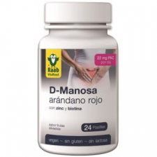 Raab Vitalfood D-Mannose - Arandano Rojo 24 Comp Sg Vegan