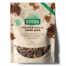 Biogra Crujientes De Avena C/Cacao Puro 325Gr Bio Vegan