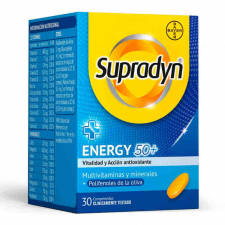 Supradyn Activo 50 Vitaminas adultos + 50 años Energía Vitalidad 30 Comprimidos