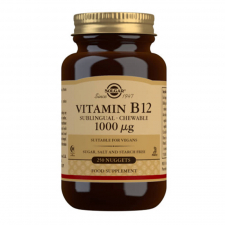 Solgar Vitamina B12 1000Mcg. Cianocobalamina 250 Comprimidos Masticables