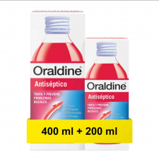 Pack Oraldine Colutorio Antiséptico 400ml + 200ml