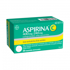 Aspirina C (400/240 Mg 20 Comprimidos Efervescentes) - Bayer