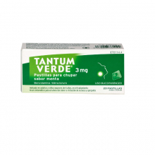 Tantum Verde (3 Mg 20 Pastillas Para Chupar Menta) - Angelini