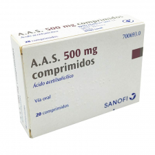 A.A.S. 500 Mg 20 Comprimidos