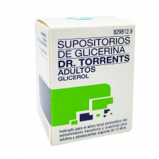 Supositorios De Glicerina Dr. Torrents Adultos 3,27 G 12 Supositorios