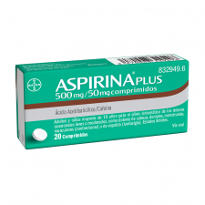 Aspirina Plus (500/50 Mg 20 Comprimidos) - Bayer
