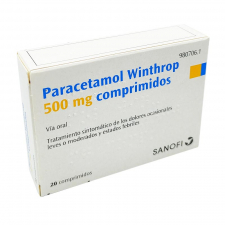 Paracetamol Winthrop 500 Mg 20 Comprimidos