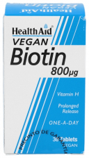 Biotina 800 ?g 30 Comprimidos - Health Aid