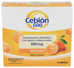 Cebion 500 Mg 12 Sobres - Cebion