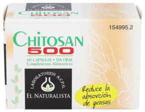 Chitosan 500Mg. 60 Cap.  - El Naturalista