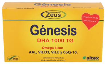 Genesis Dha Tg 1000 Omega-3 60 Cápsulas - Zeus