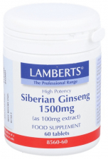 Ginseng Siberiano 1500 Mg 60 Tabletas Lamberts - Lamberts
