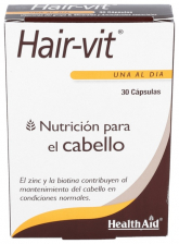 Hair-vit 30 Cápsulas - Health Aid