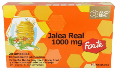Jalea Real 1000 mg. 20 ampollas