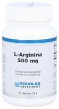 L-Arginina 500 mg 60 Cápsulas Douglas
