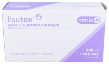 Lisutex Guantes De Nitrilo Sin Polvo Talla Mediana 100Unidades - Farmacia Ribera
