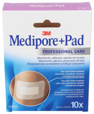 Medipore+Pad 5 Cm X 7,2 Cm 10 Apósitos - 3M