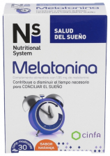 N+S Melatonina Comp Masticables Naranja 1.95 Mg - Cinfa