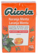 Ricola Caramelos Sin Azucar Naranja-Menta 50 Gr. - Diafarm