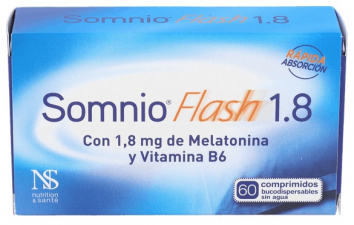 Somnio Flash Melatonina 1,8Mg. Vit. B6 60 Comp. - Dietisa