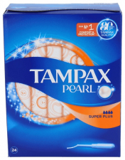 Tampax Tampones 100% Algodon Pearl Super Plus 18