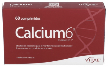 Calcium 6 60 Comprimidos Vitae - Farmacia Ribera