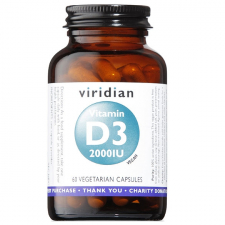 Viridian Vitamin D3 Vegana 2000Iu 60 Cápsulas Vegetales