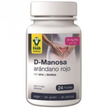 Raab Vitalfood D-Mannose - Arandano Rojo 24 Comp Sg Vegan
