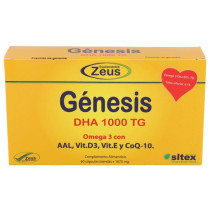 Génesis Dha Tg 1000 Omega-3 60 Cápsulas Zeus