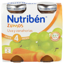 Nutriben Zumo Uva Y Zanahorias 130 Ml. 2U Bipack