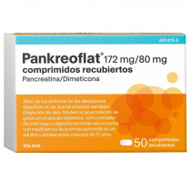 Pankreoflat 172 Mg/80mg 50 Comprimidos Recubiertos